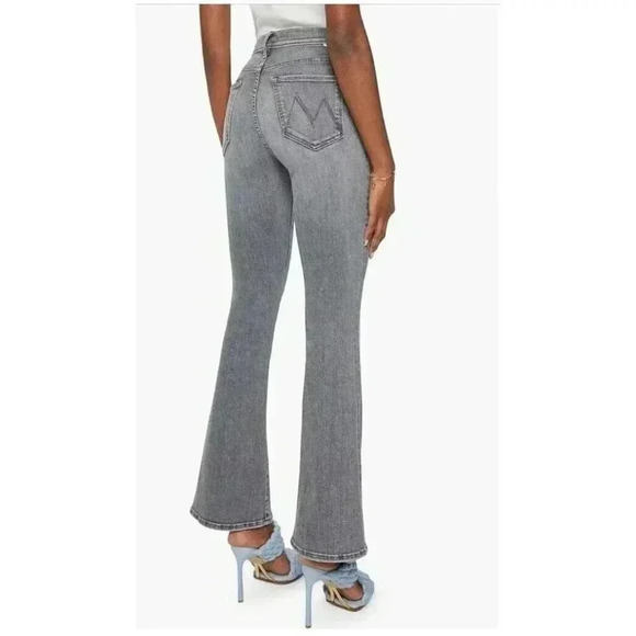 Mother High Waisted Weekender Skimp Northern Light Gray Size 29 Bootcut Cropped - Picture 4 of 15